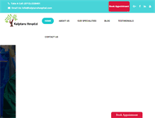 Tablet Screenshot of kalptaruhospital.com